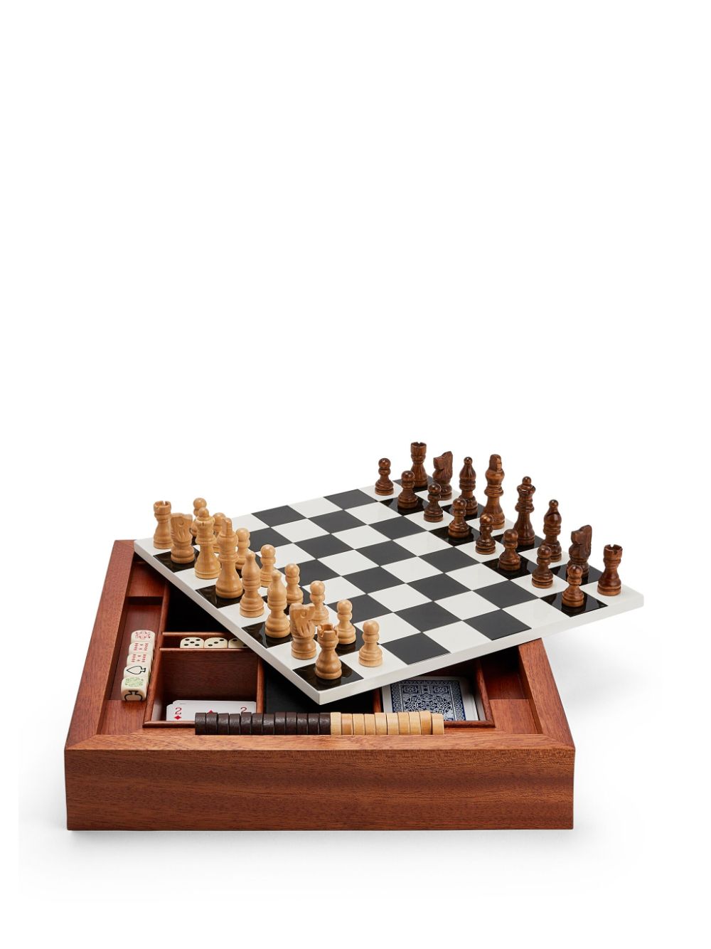 Fornasetti Houten schaakborddoos - Bruin