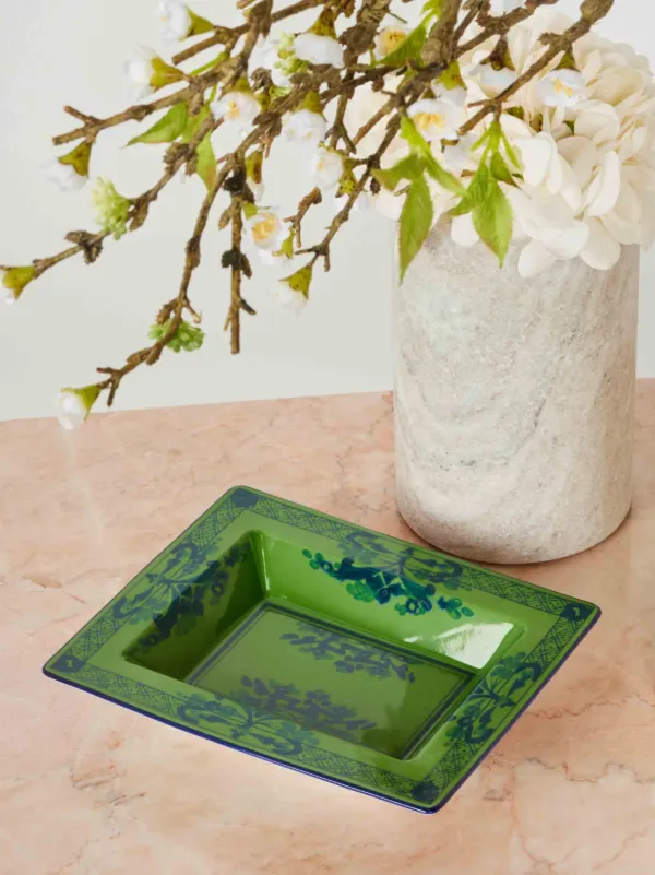GUCCI × DISNEY × richardginori1735 皿 トレイ GINORI 1735 Patterned Porcelain Change Tray | Green | FARFETCH
