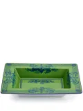 GINORI 1735 patterned porcelain change tray - Green