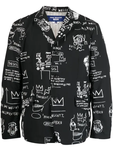 Junya Watanabe MAN x Basquiat graphic-print blazer