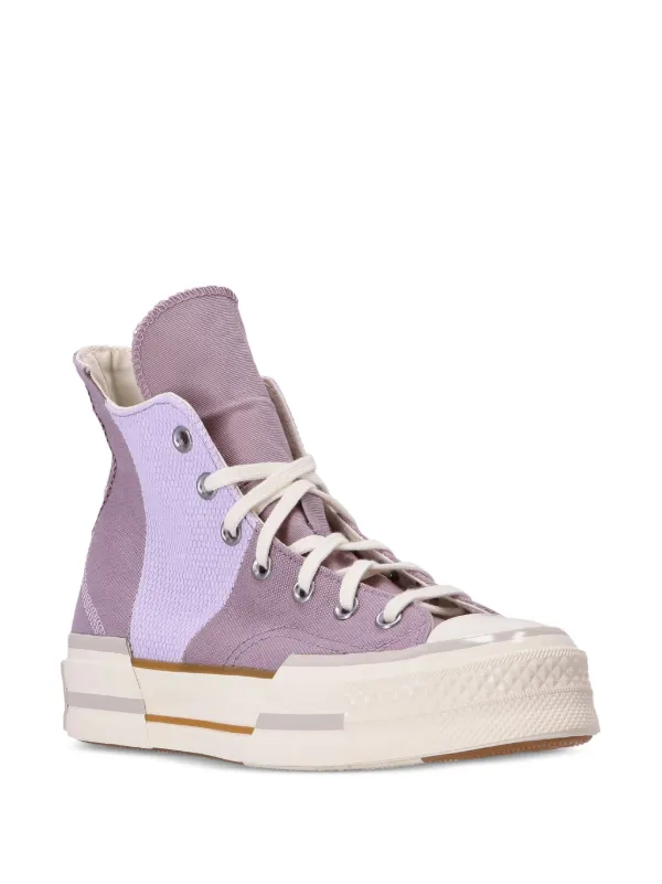 Purple converse hi tops best sale