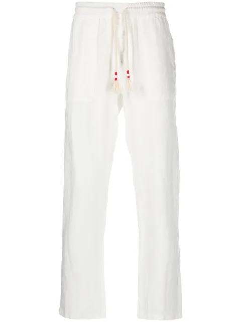 MC2 Saint Barth straight-leg drawstring linen trousers 