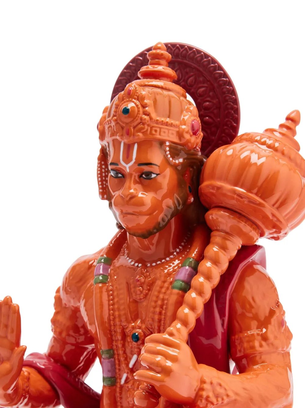 Lladrò Hanuman Figurine (27cm X 15cm) In Orange