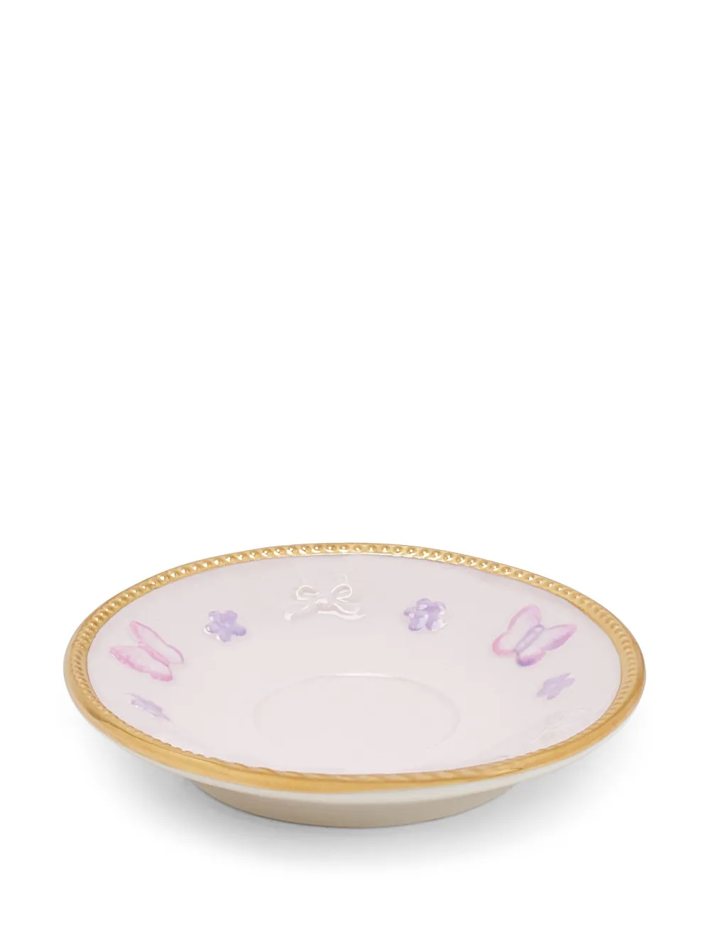 Shop Villari Butterfly Tea Cup And Saucer Set In White