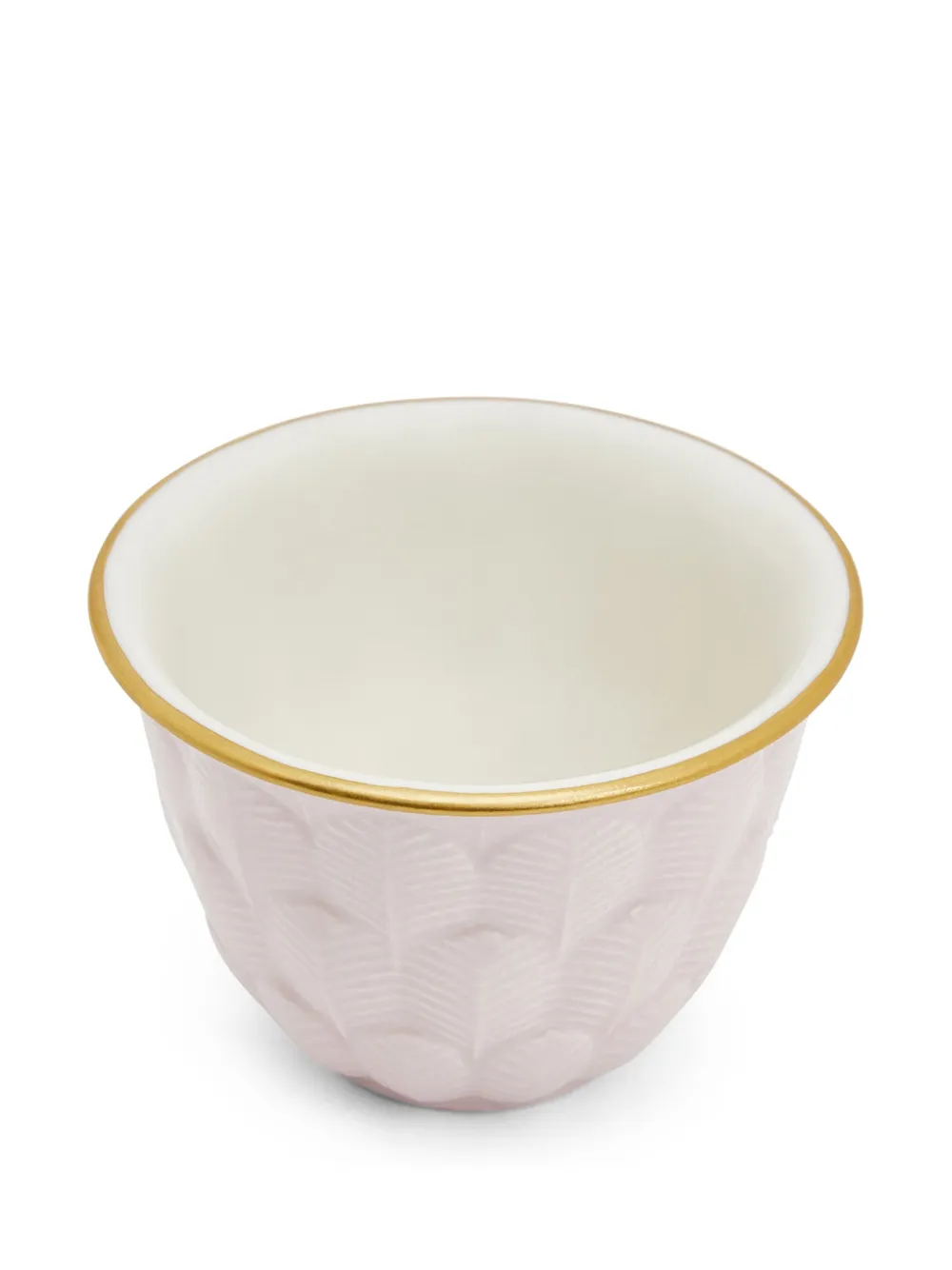 Villari Peacock Coffee Cup (6cm X 5cm) In Pink