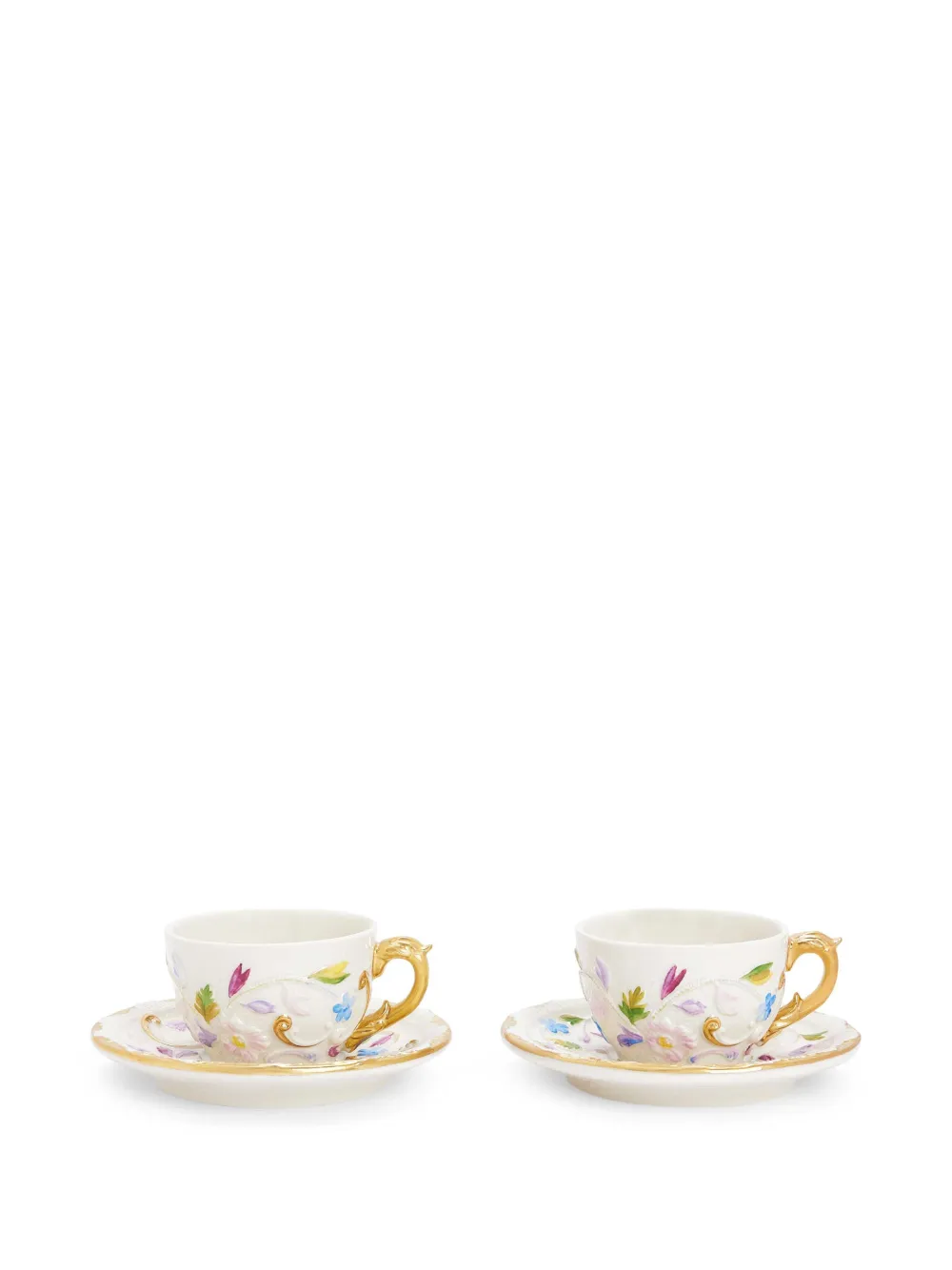 VILLARI Taormina gold-accent tea cup (0,2l) - ホワイト VILLARI Taormina gold-accent tea cup (0,2l) - ホワイト