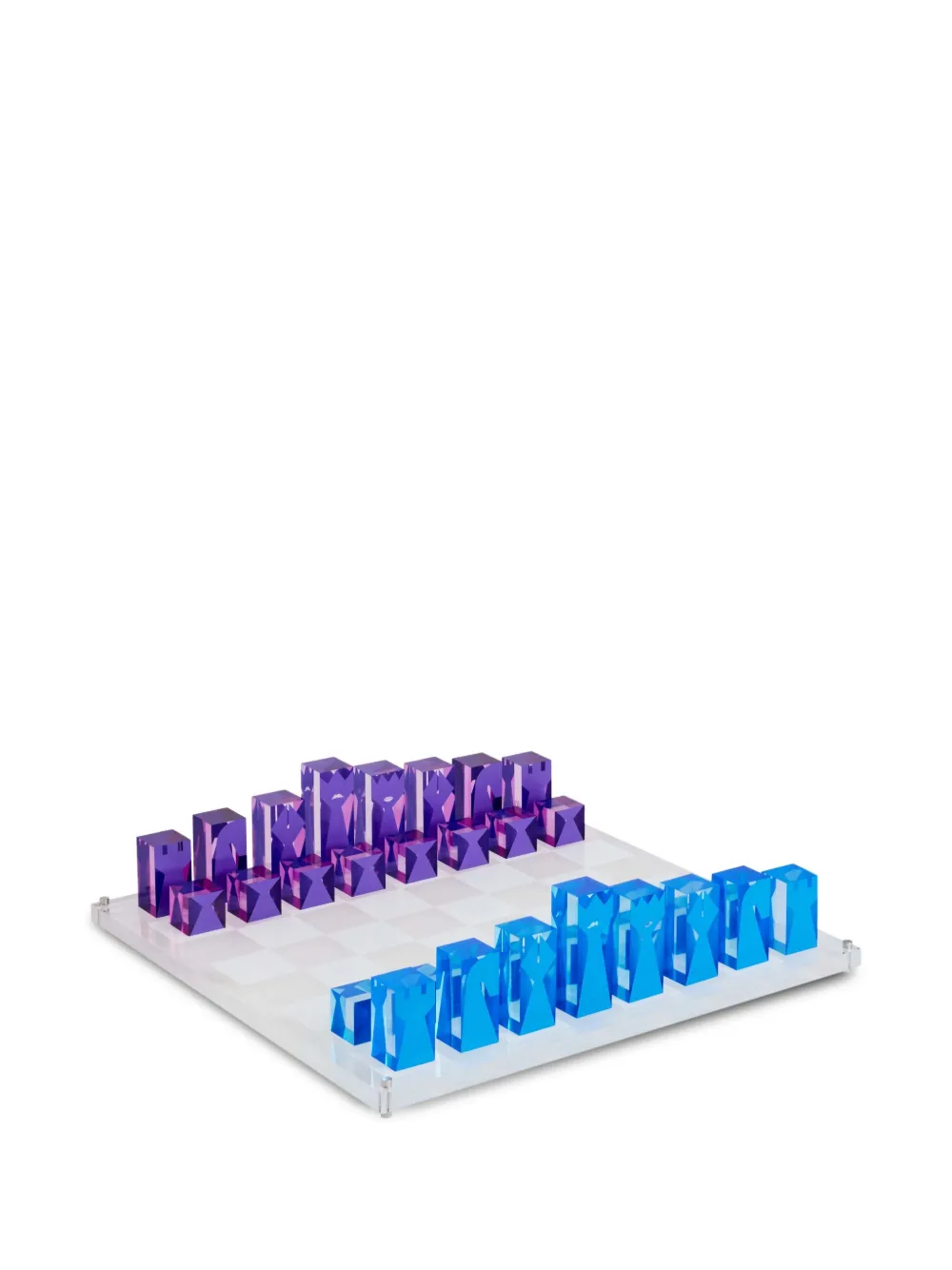Jonathan Adler acrylic chess set | Blue | Image 1