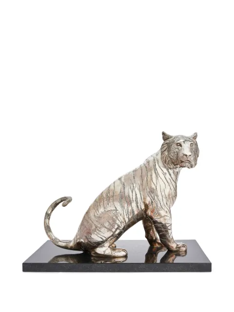 Christofle Sitting Tiger sculpture