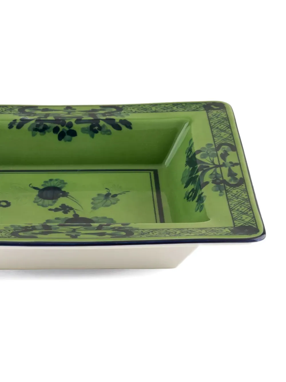  Ginori 1735 Squared Trinket Tray (24.5cm X 24.5cm) - Green 