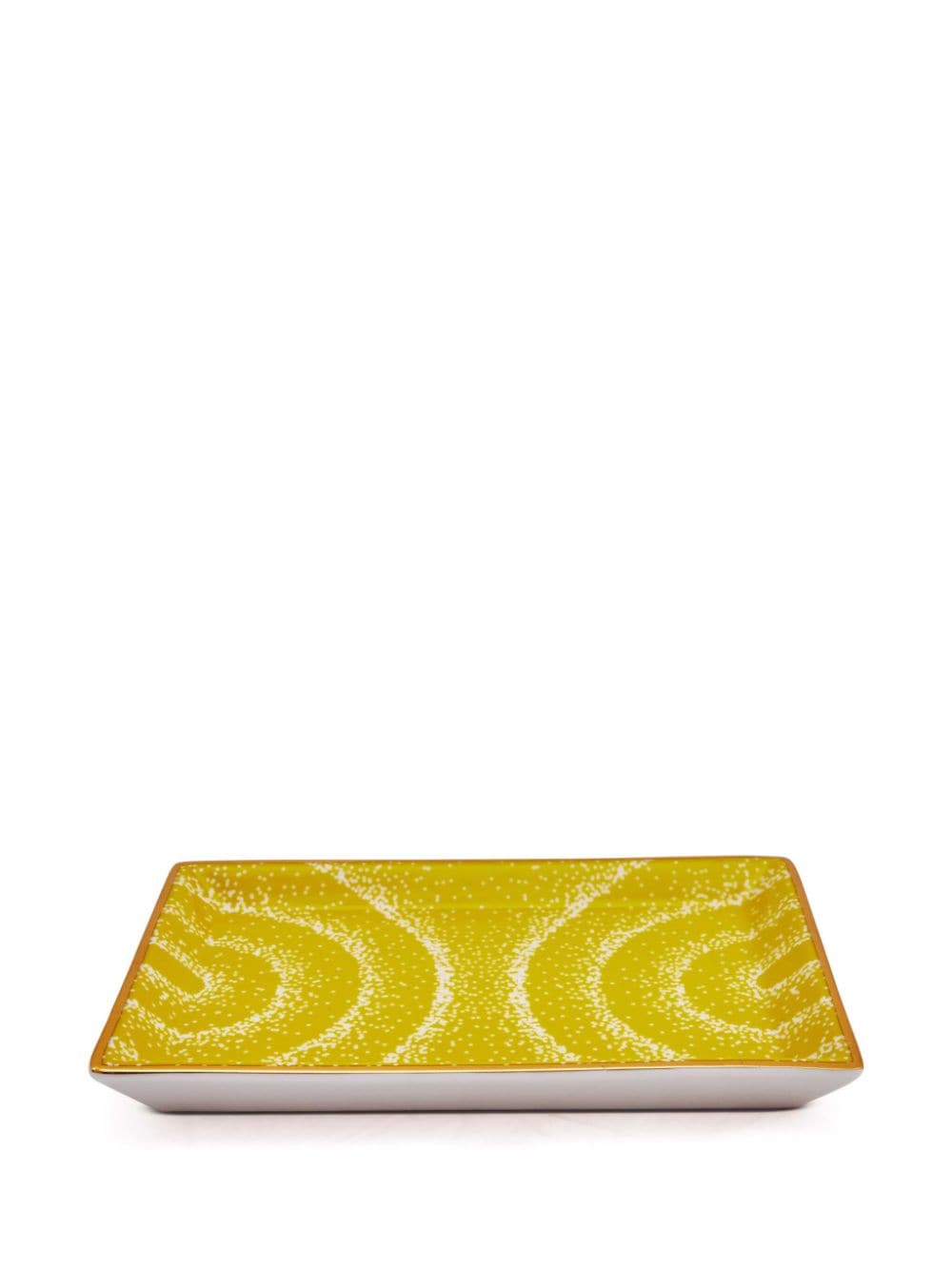 Jonathan Adler Vapor porcelain tray - Geel