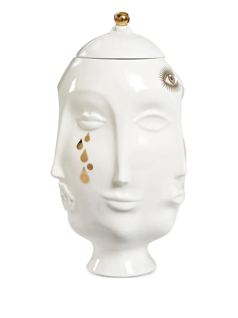 Jonathan Adler urna Gilded Frida de 41cm x 24cm | blanco | Image 1