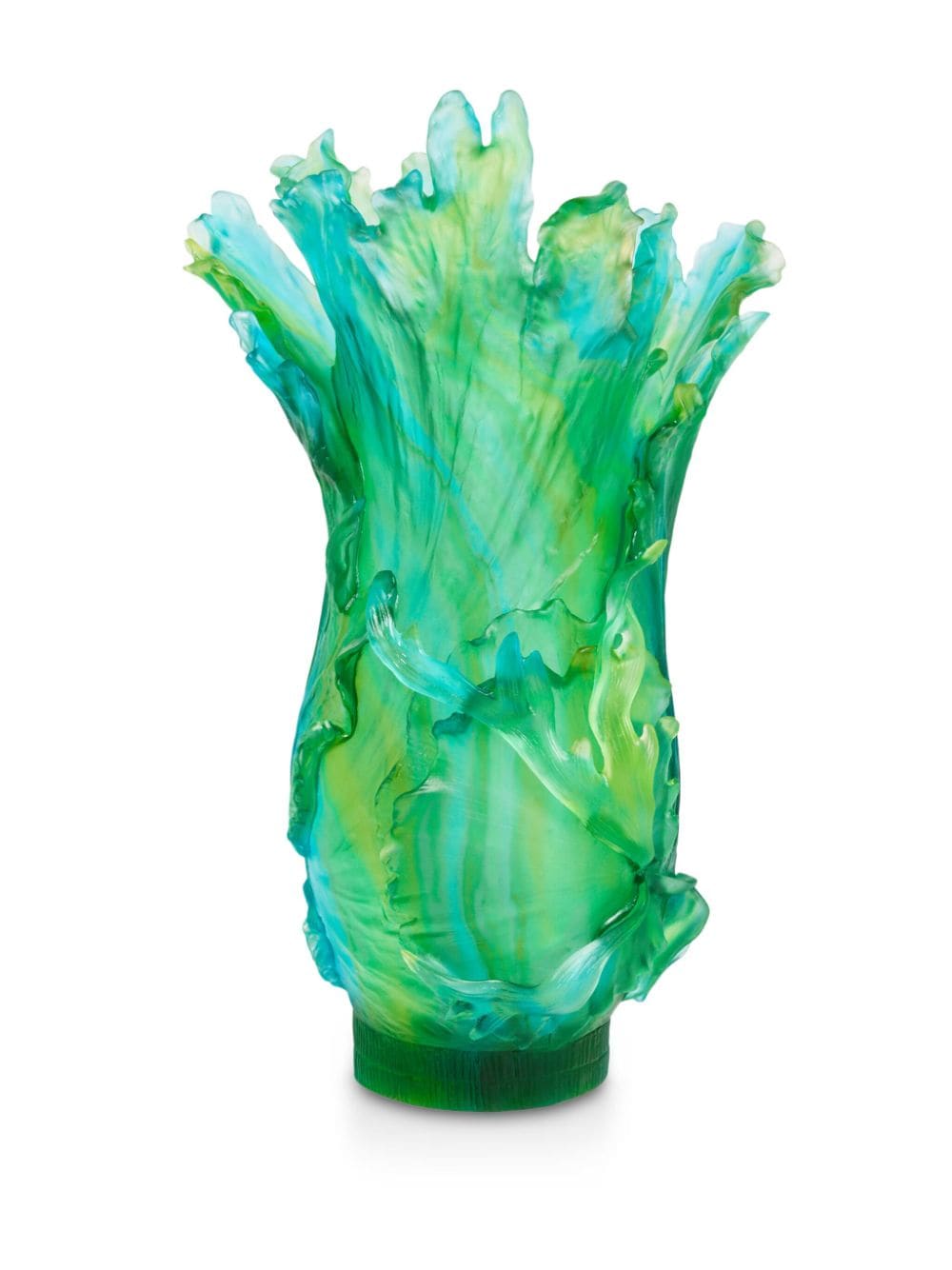 Daum Magnum Borneo crystal vase (60cm) - Groen