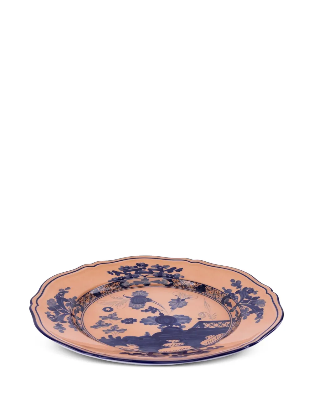 Ginori 1735 Oriente Italiano Porcelain Dinner Plate In Orange
