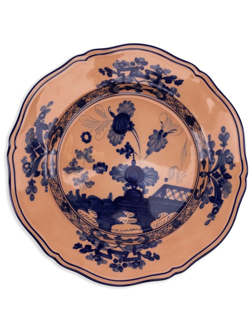 ginori 1735 assiette oriente italiano en porcelaine - orange