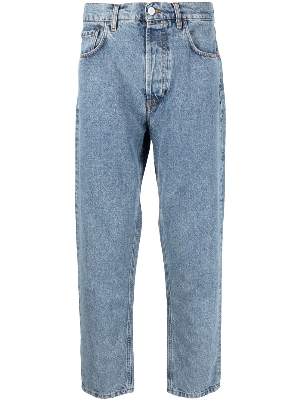 AMISH cropped straight-leg jeans - Blue