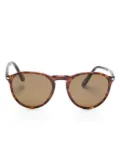 Persol tortoiseshell-effect round-frame sunglasses - Brown