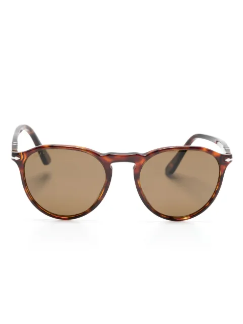 Persol tortoiseshell-effect round-frame sunglasses