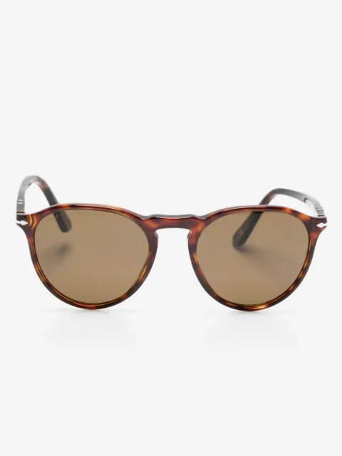 Persol tortoiseshell-effect round-frame sunglasses