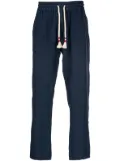 MC2 Saint Barth straight-leg drawstring linen trousers - Blue
