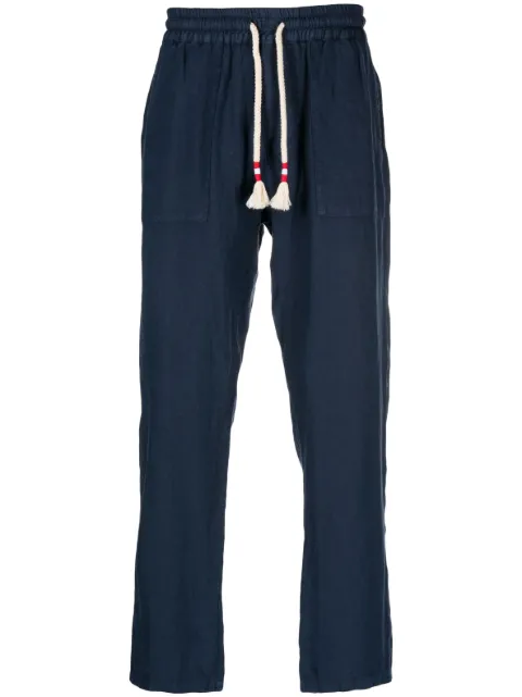 MC2 Saint Barth straight-leg drawstring linen trousers 