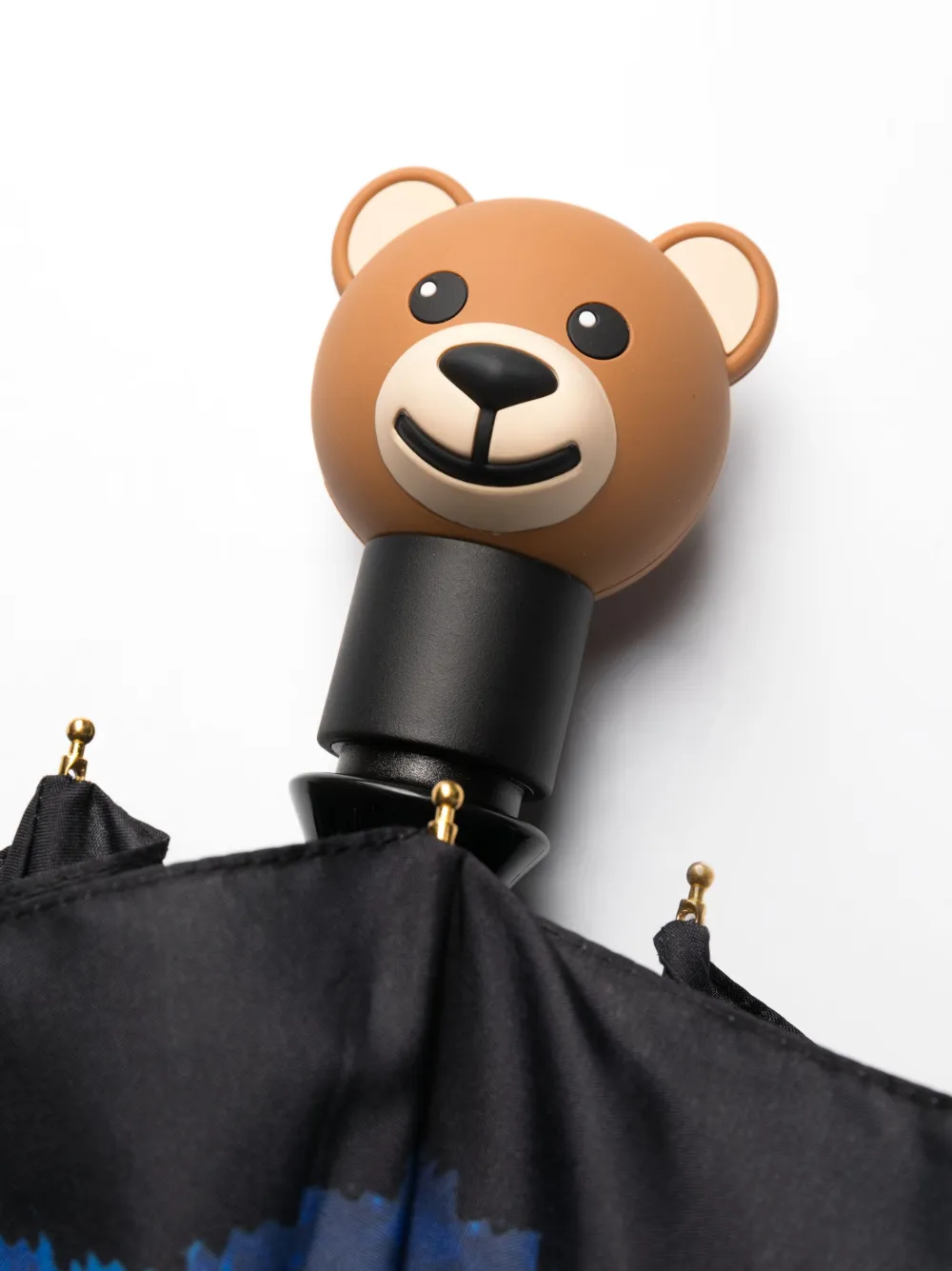 Moschino Paraplu met teddybeerprint - Zwart