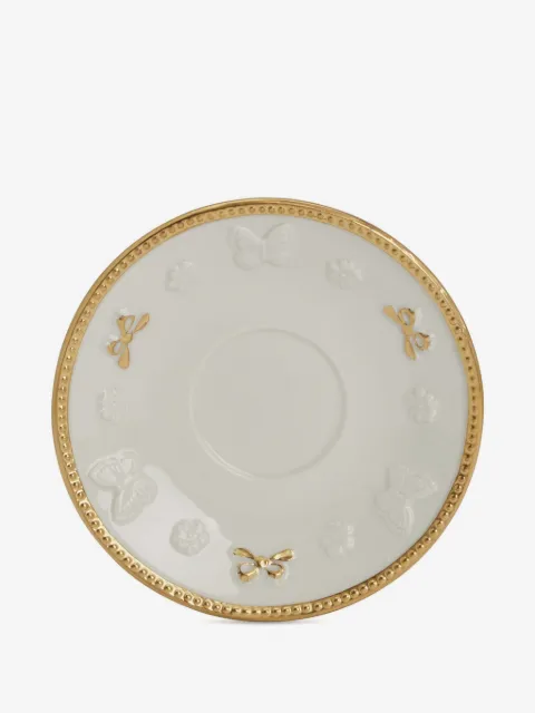 VILLARI taza de café con detalle de mariposa