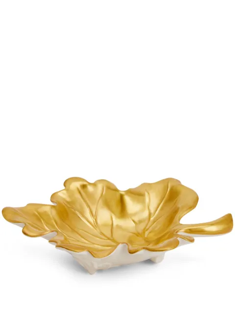 VILLARI medium Autumn Fig Leaf tray (4cm x 27cm)
