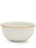 VILLARI Peacock bowl (23cm x 9cm) - White