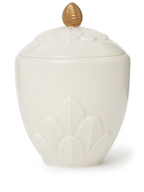 VILLARI Peacock porcelain sugar bowl