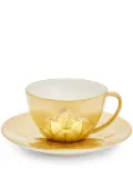 VILLARI Peacock tea cup and saucer set - Gold