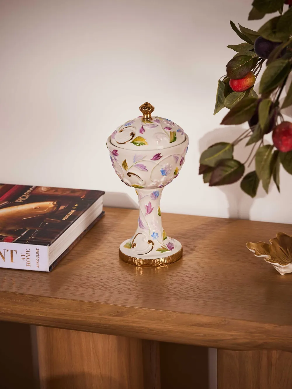 Villari Taormina Incense Burner In White