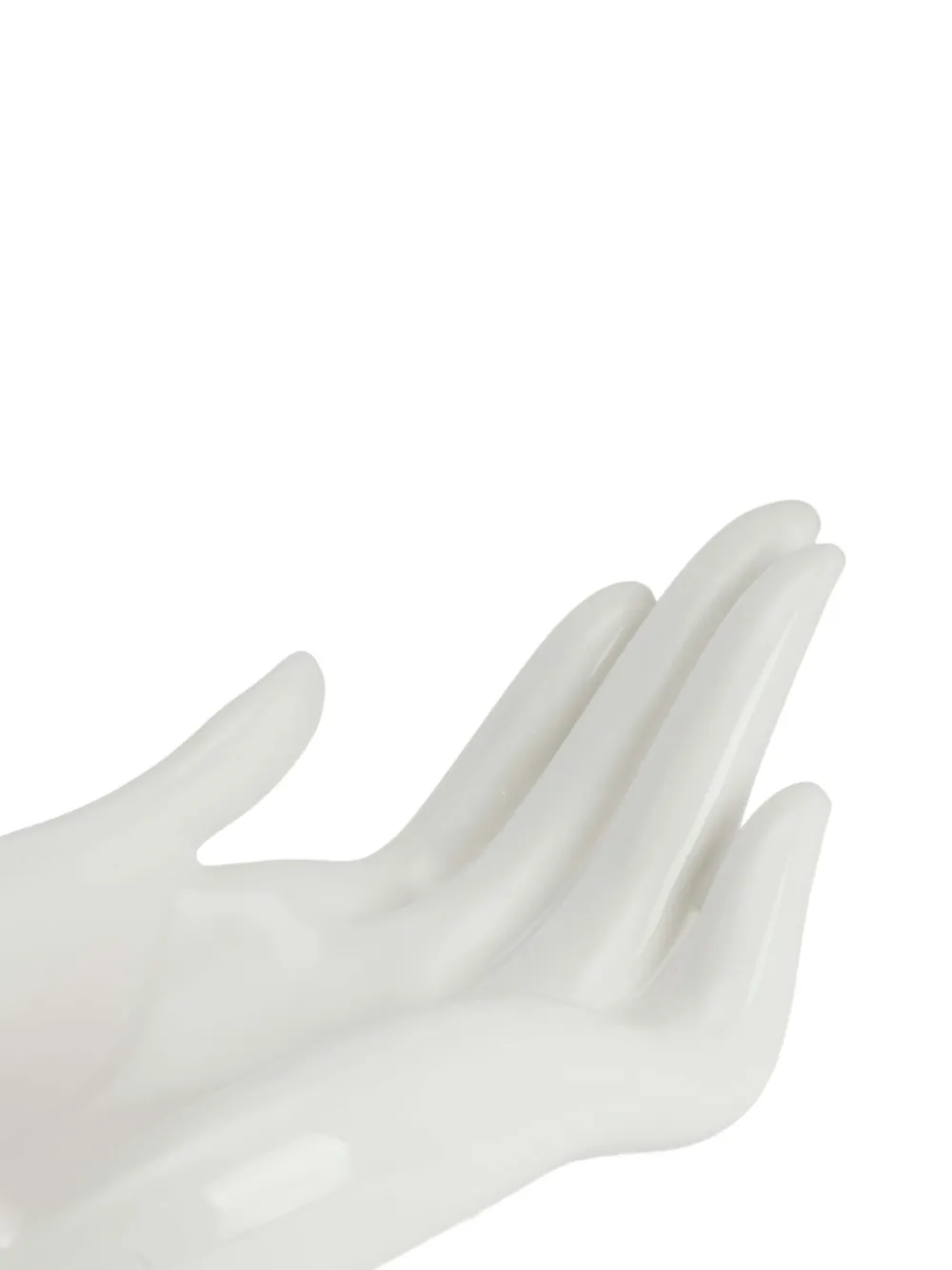 Jonathan Adler Eve Hand-shaped Fruit Bowl (45.72 Cm X 21.59 Cm X 8.89 Cm) In White