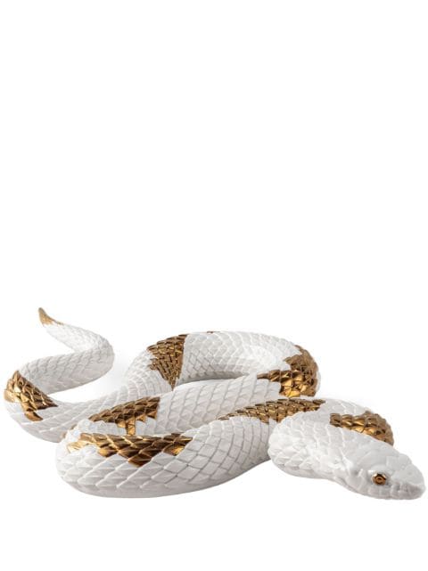 Lladró Sopper Snake porcelain sculpture 