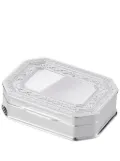 Christofle embossed-detailing octagonal trinket box - Silver