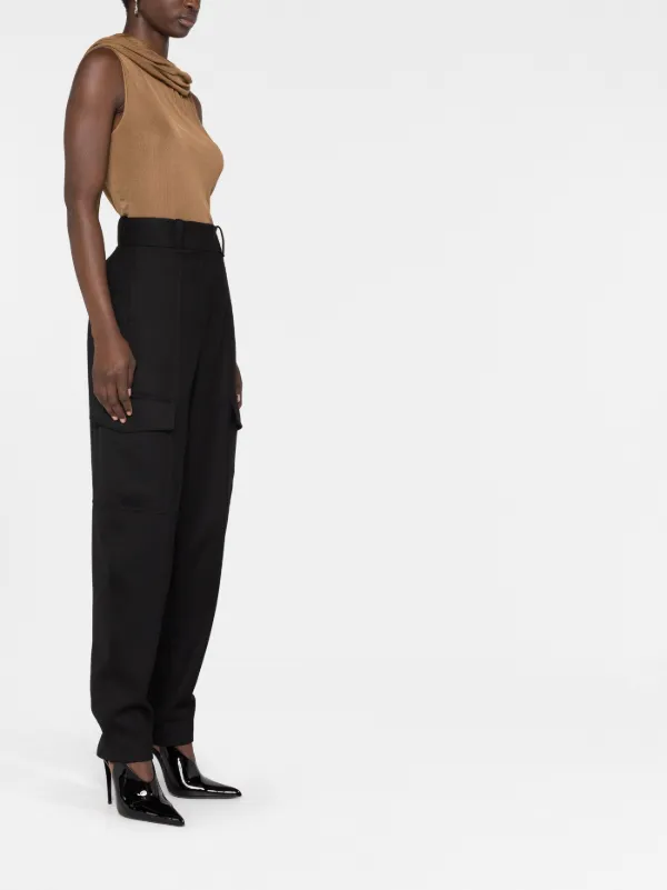 Saint Laurent Sleeveless Hooded Top | Brown | FARFETCH