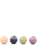 Missoni Home string ball candle set - Green