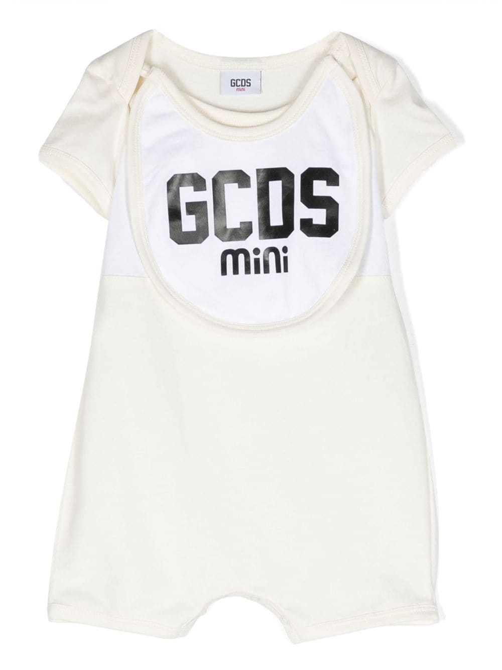 Gcds Babies' Logo-print Cotton Shorties In Neutrals
