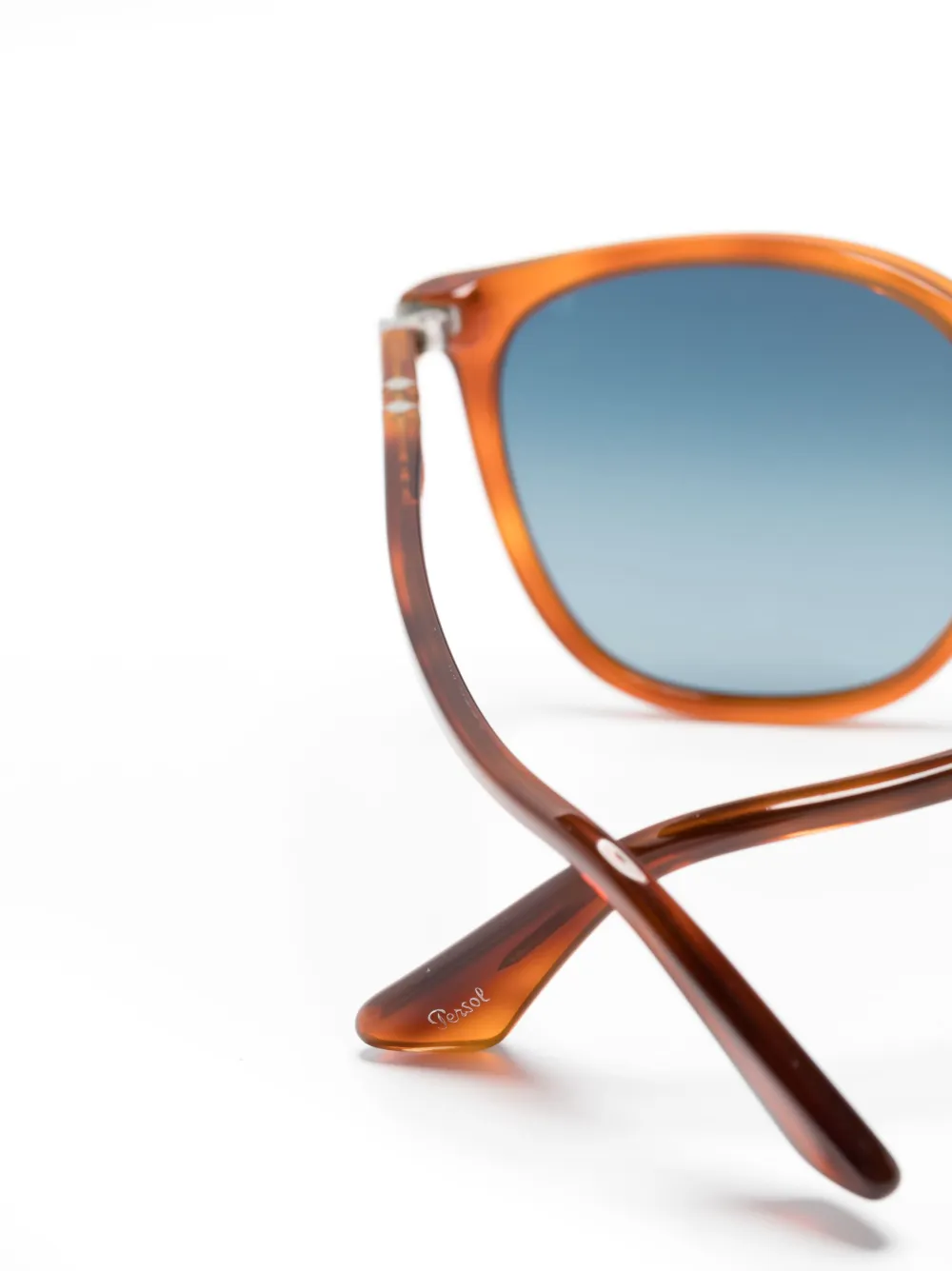 Persol PO3316S zonnebril met rond montuur Oranje