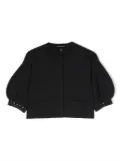 Emporio Armani Kids cut-out detail top - Blue