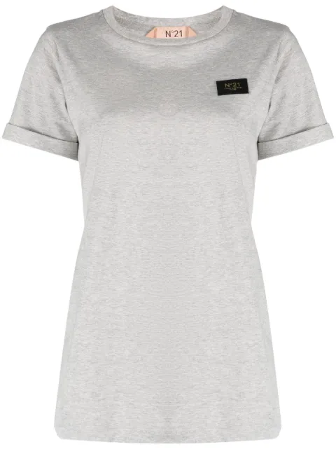 Nº21 logo-patch jersey T-shirt