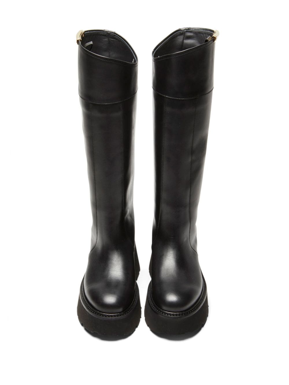Shop N°21 Schuhe Knee-high Leather Boots In Black