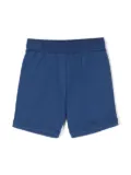 Roberto Cavalli Junior logo-embroidered cotton track shorts - Blue