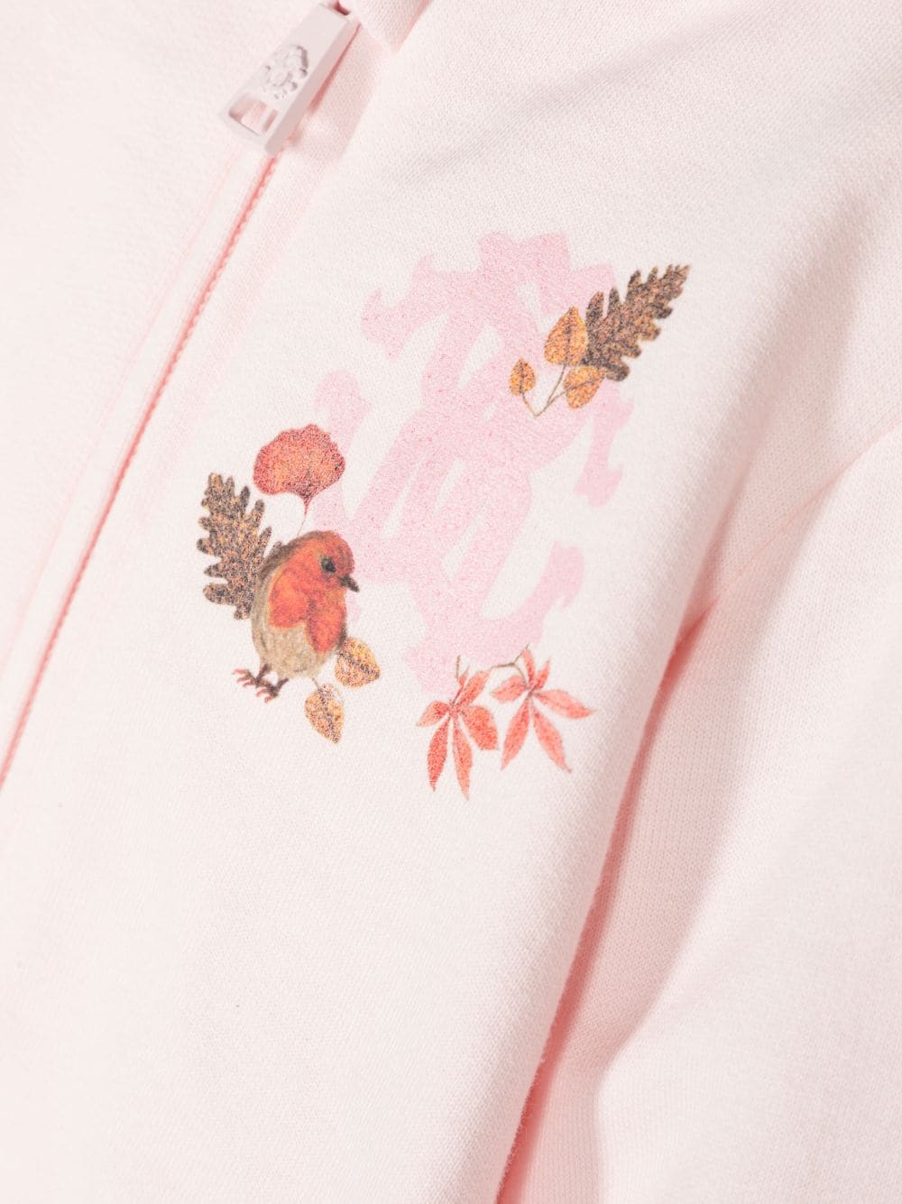 Shop Roberto Cavalli Junior Logo-print Zip-up Jacket In Pink