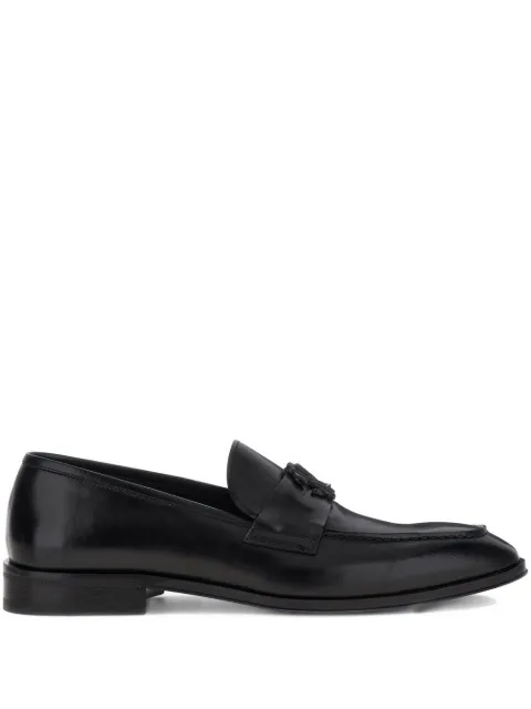 Roberto Cavalli logo-plaque leather loafers