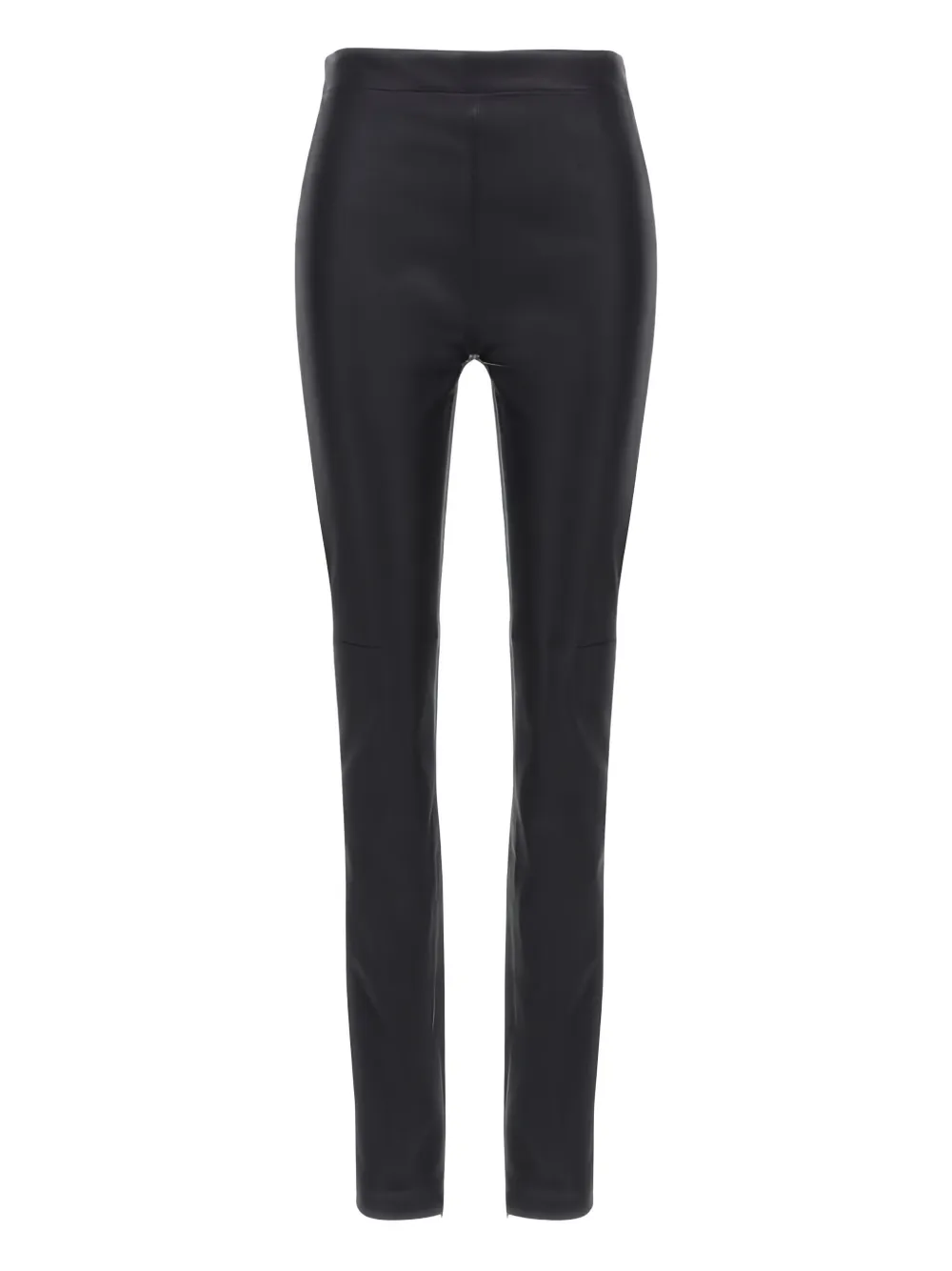 Roberto Cavalli Leather Trousers In Black