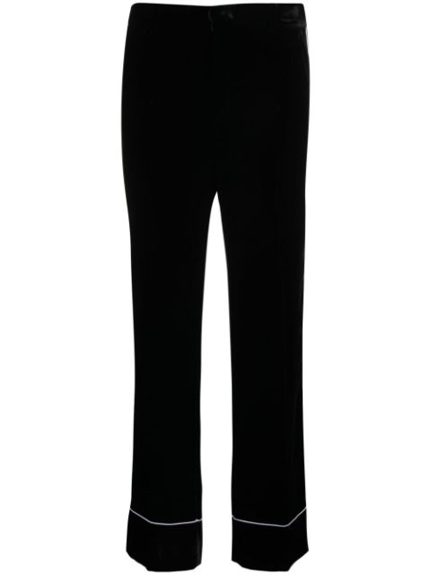 Nº21 piped-trim straight-leg trousers