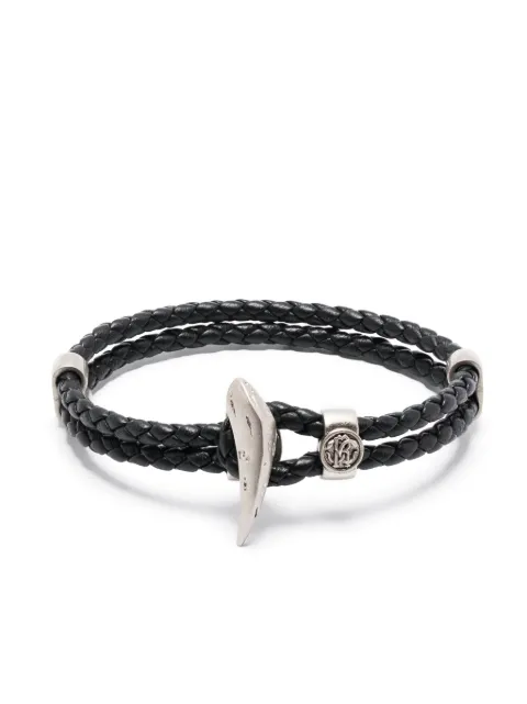 Roberto Cavalli Tiger Tooth braided-strap bracelet 