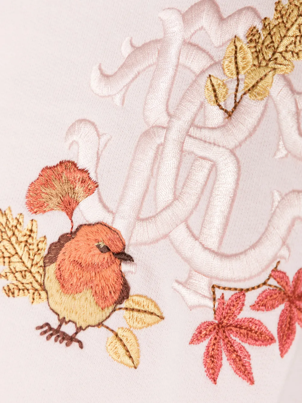 Roberto Cavalli Junior Sweater met geborduurd logo Roze