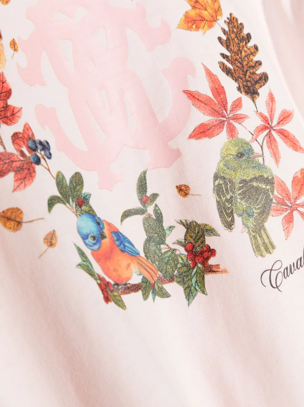 Roberto Cavalli Junior T-shirt met ronde hals Roze
