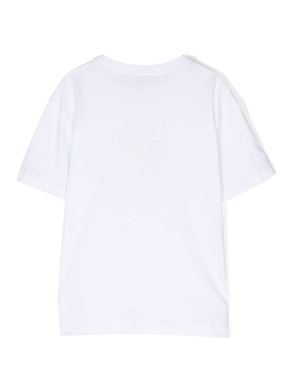 Roberto Cavalli Junior T-shirt met logoprint - Wit
